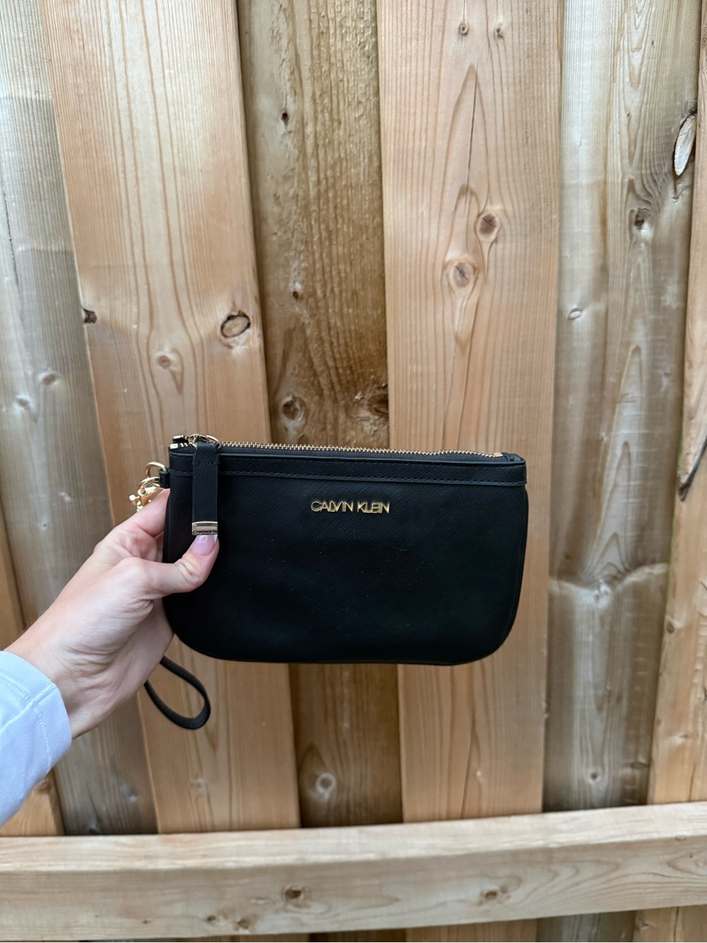Calvin Klein Black Wristlet